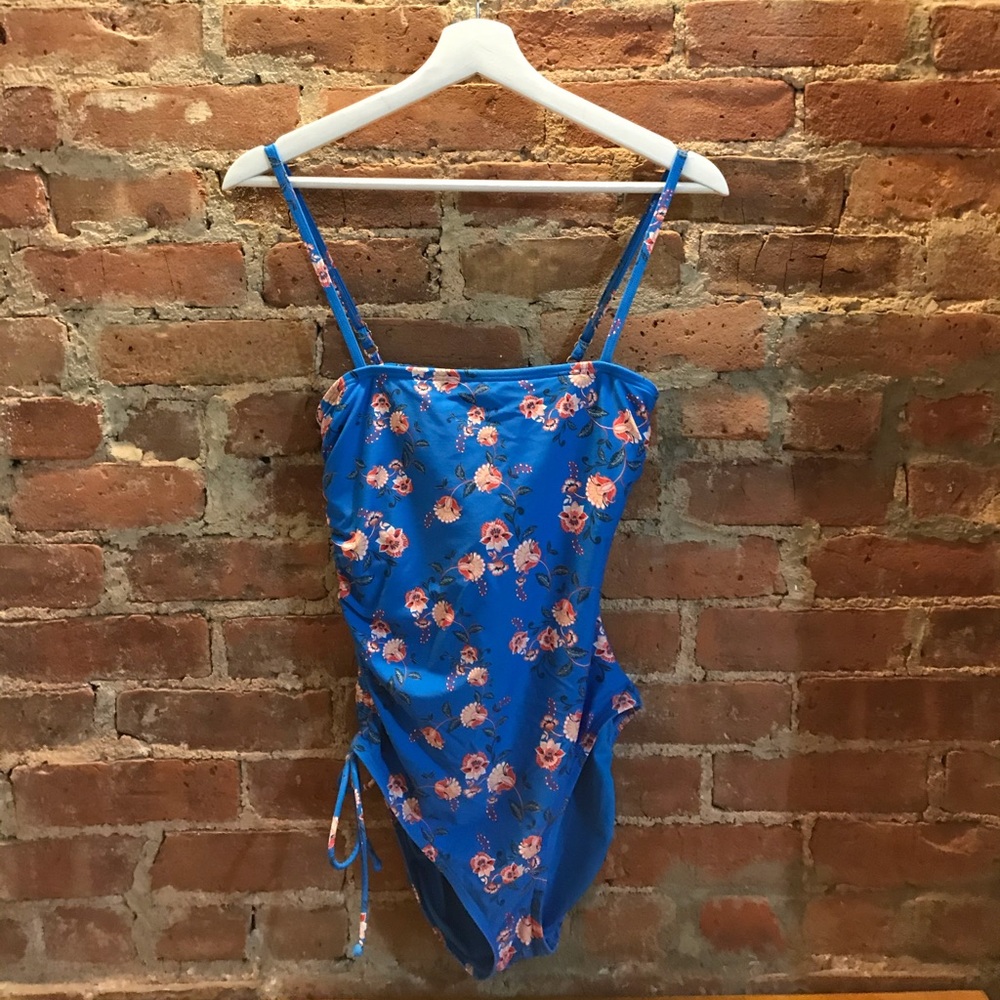 LOFT Blue Floral One Piece